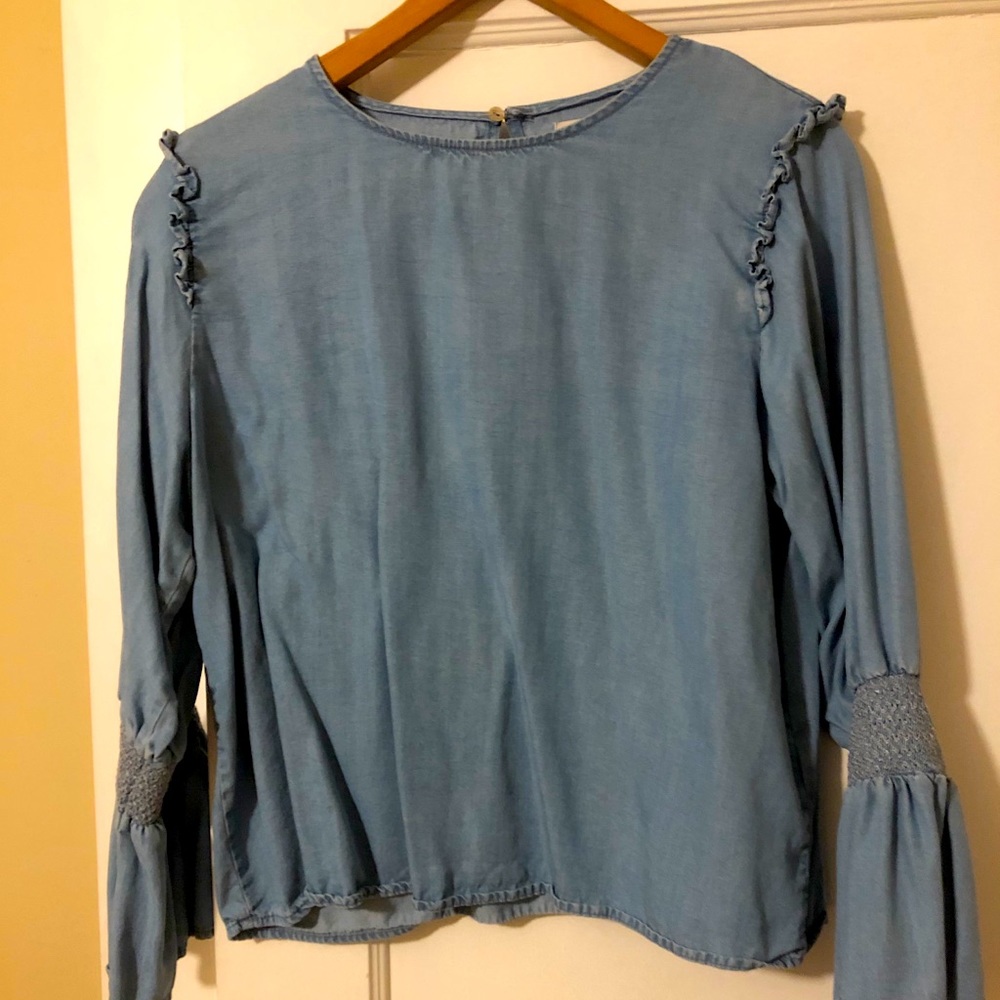 Zara Woman lightweight denim style top
